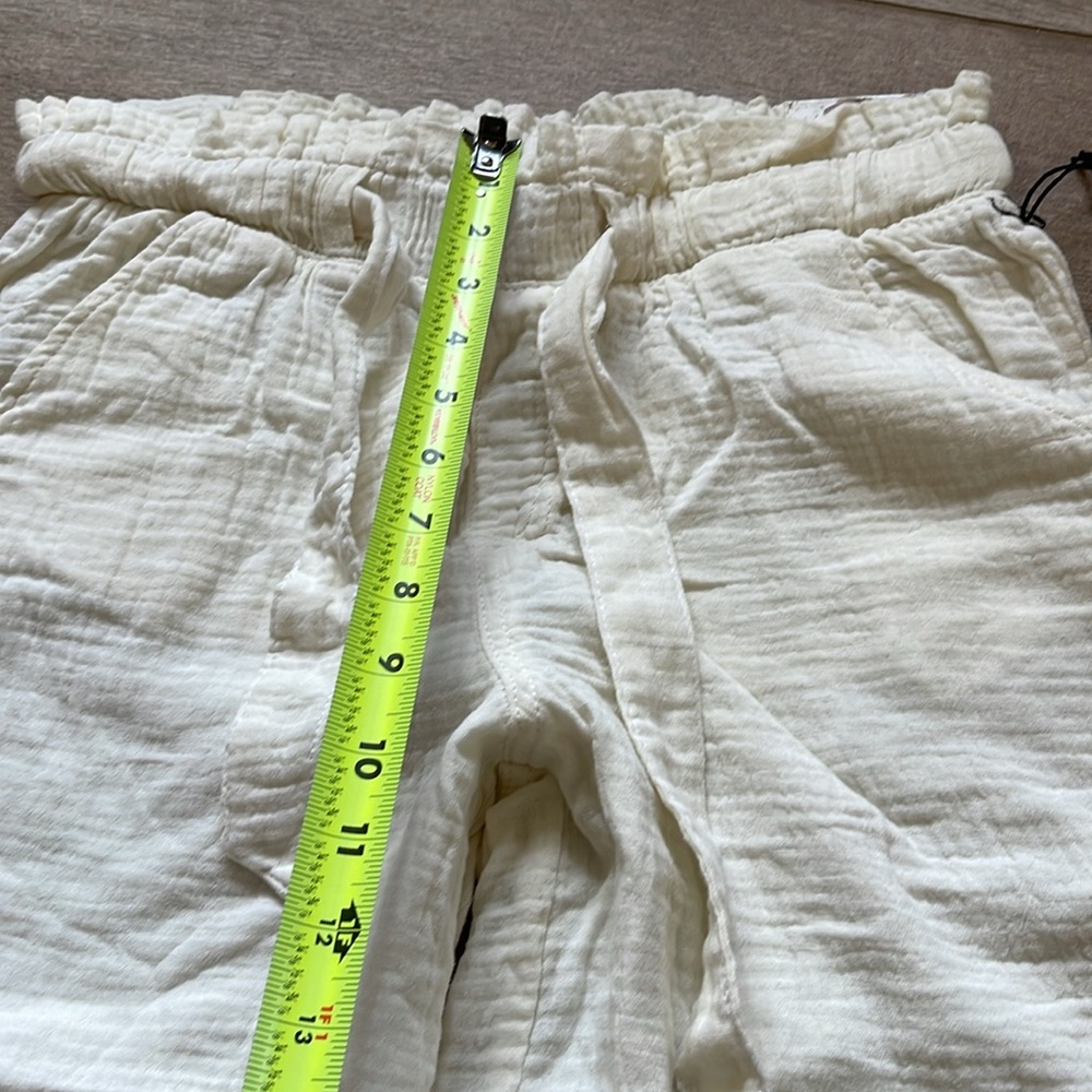 Sincerely Jules Wide Leg Cropped Gauze Pants MEDIUM - Picture 4 of 10